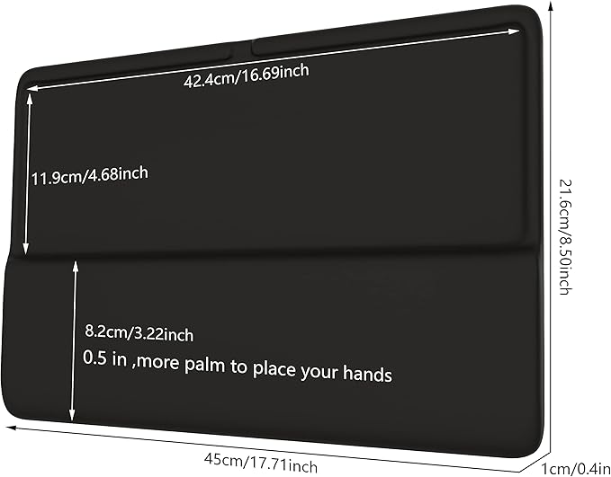 HONKID Keyboard Wrist Rest for Magic Keyboard 2 with Numeric Keypad(MQ052LL/A A1843) and Magic Keyboard with Touch ID(‎MK2C3LL/A) Slim Keyboard Wrist Rest Relieve Pain &amp Fatigue