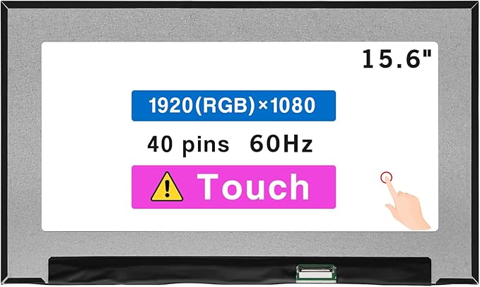 15.6 Screen Replacement for Dell Inspiron P106F P106F001 P106F003 LCD Display Panel 40 pin (FHD 1920x1080 Touch)