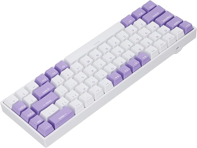 Yoidesu 68 Key Mechanical Keyboard RGB Backlit Gaming Keyboard 2.4Ghz Bluetooth and Type C Connection for Most PC Systems Android HarmonyOS 3000mAh Battery