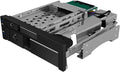 ICY BOX IB-173SSK 2-Way Mobile Rack for 1x 2.5 Inch and 1x 3.5 Inch Hard Drives (SATA/SAS) in 5.25 Inch Bay SATA III (6 Gbit/s) for HDD/SSD Strapless Aluminium