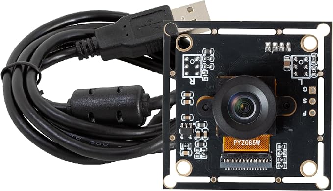 Arducam 120fps Mono Global Shutter USB Camera Module 800P High Speed UVC Webcam with 130°D Wide Angle M12 Lens for PC Laptop Android Devices &amp Raspberry Pi