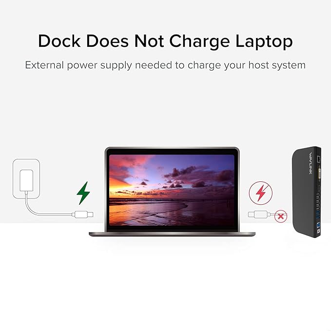 WAVLINK USB Laptop Docking Station Dual Monitors DisplayLink Computer Dock for M1 M2 Mac and Windows ChromeOS Ubuntu 20.04/22.04 (HDMI &amp HDMI/DVI/VGA 6xUSB Ports LAN Audio)