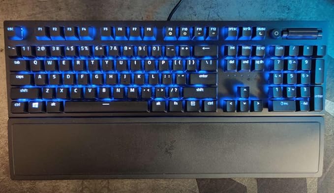 Razer BlackWidow V3 Mechanical Gaming Keyboard: Green Mechanical Switches - Tactile &amp Clicky - Chroma RGB Lighting - Compact Form Factor - Programmable Macro Functionality - USB Passthrough (Renew