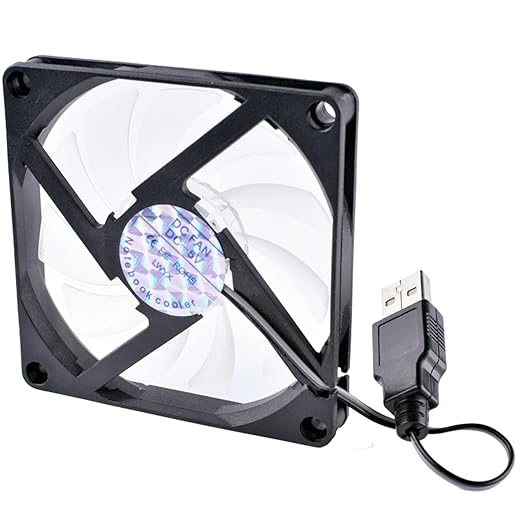 Notebook Fan 8010 80X80X10mm 5V USB Fan Blue led