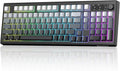 ZIYOU LANG K100 Wireless Gaming Keyboard99 Keys Tri-Mode BT/2.4GHz/USB-C Creamy Color Keyboard with Number Pad RGBMedia Knob Custom Programmable Computer Keyboards for PC/Mac/Xbox (Black)