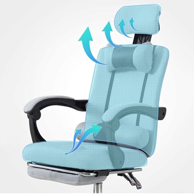 Office Chair Recliner Computer Chair Office Desk Chair Ergonomic Mesh Chair Lift Swivel Chair Work Game Chair Gaming Chair Chair (Color : Green) Needed
