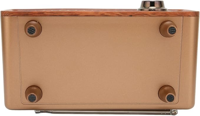Keenso Classic Retro Speaker with Sound Processing Vintage LED Wireless Speaker for PC Laptop Portable for Music Enthusiasts (Wood Color)