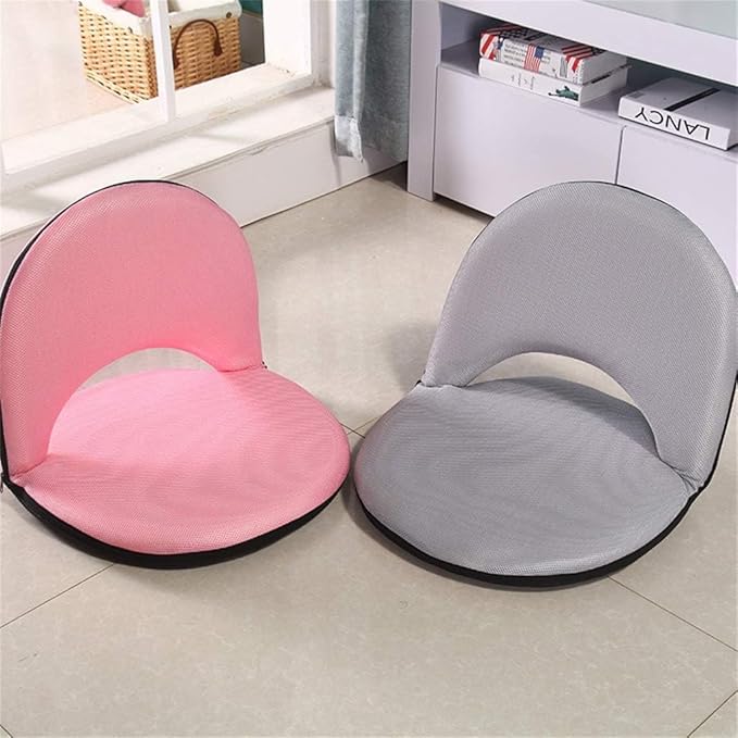 Adjustable Floor Chair Padded Gaming Chair with Back Support Foldable Meditation Chair Tatami Couch-beds for Indoor Floor Leisure Reading Watching Gaming(#4)