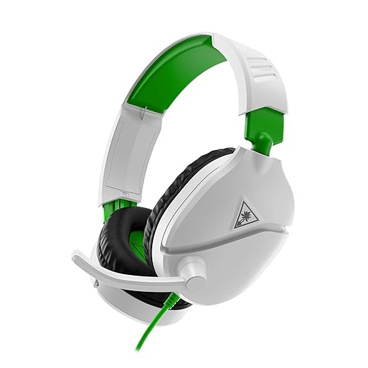 Turtle Beach Recon 70 Multiplatform Gaming Headset for Xbox Series X|S Xbox One PS5 PS4 PC &amp Mobile w/ 3.5mm Wired Connection - Flip-to-Mute Mic 40mm Speakers Lightweight Design White
