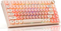 COSTOM WK75 75% Wireless Gaming Mechanical KeyboardBT5.0/2.4GHz/USB-C Hot Swappable Pre-lubed Custom Linear SwitchesGasket StructureRGB Backlit Keyboard for PC/Laptop/Xbox/PS4/PS5 (Pink)
