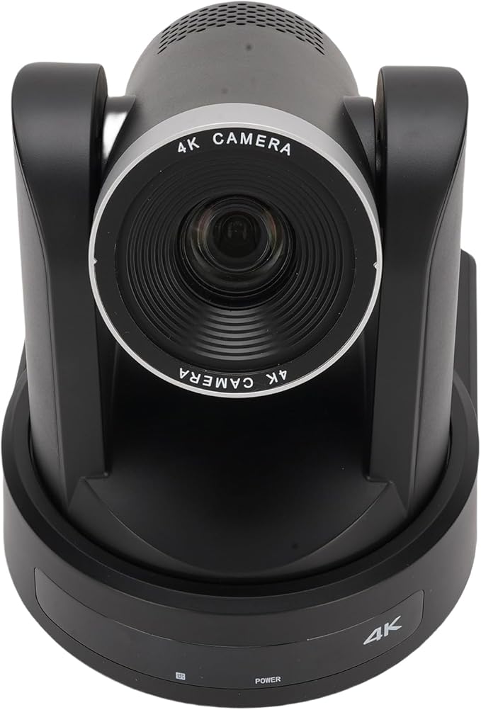 PTZ Conference Camera 12X Optical Zoom AI Auto Tracking 4K HD Video Conference Room Camera Webcam for Business Meeting Lecture Presentation (US Plug)