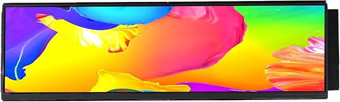 VSDISPLAY 12.6 Inch IPS LCD Screen Monitor 1920x515 Display with Cable KitFit for DIY Y60 PC Case CPU GPU Secondary Monitor Panel