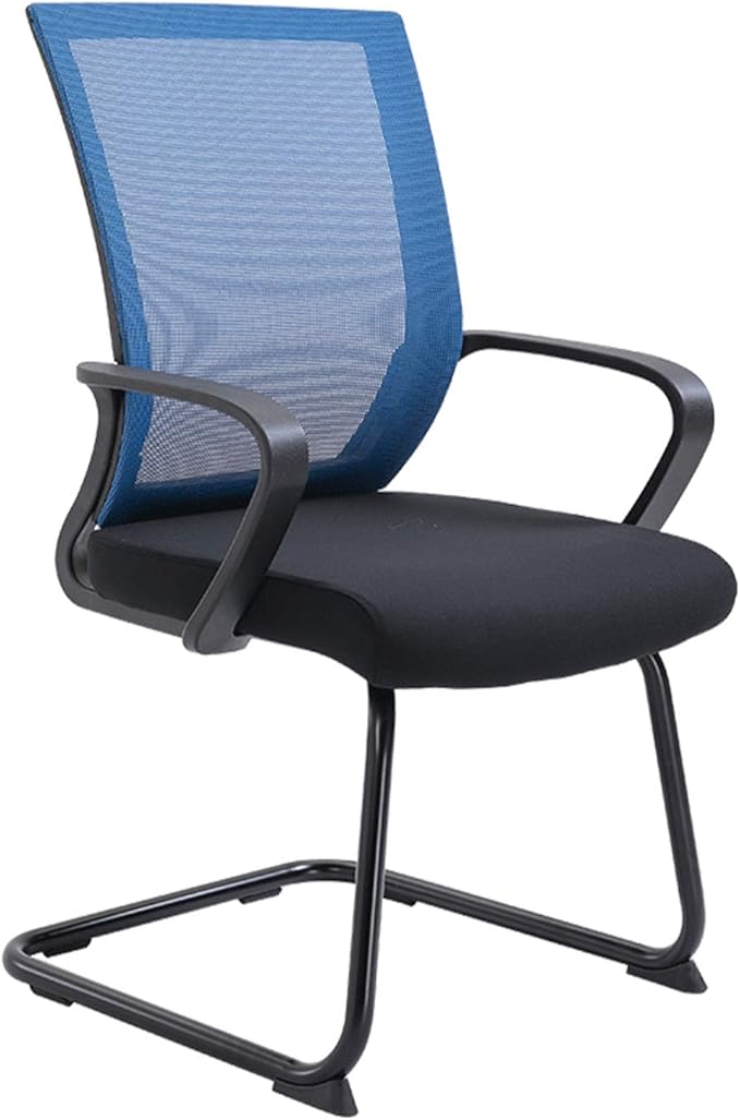 Armrest Bedroom Study Gaming Chairs Comfortable Soft Desk Chairs with Breathable Mesh Back Executive Computer Chair 57 * 52 * 96CM(Color:Blue)
