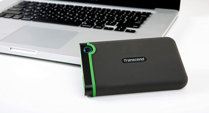 Transcend 1TB USB 3.1 Gen 1 StoreJet 25M3S SJ25M3S Rugged External Hard Drive TS1TSJ25M3SGrey