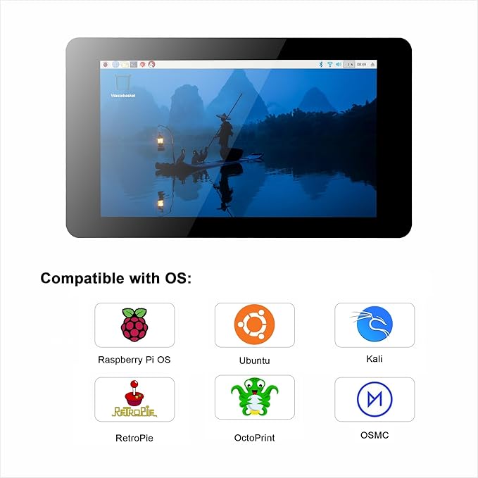 OSOYOO 7inch DSI Screen V4.0 kit for Raspberry Pi 7inch DSI Screen V4.0