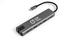 8-in-1 USB-C Hub – 4K HDMI 87W PD Charging Ethernet 100Mbps USB 3.0 USB 2.0 SD/TF Card Reader – Aluminum Slim Docking Station for MacBook Windows iPad &amp Chromebook