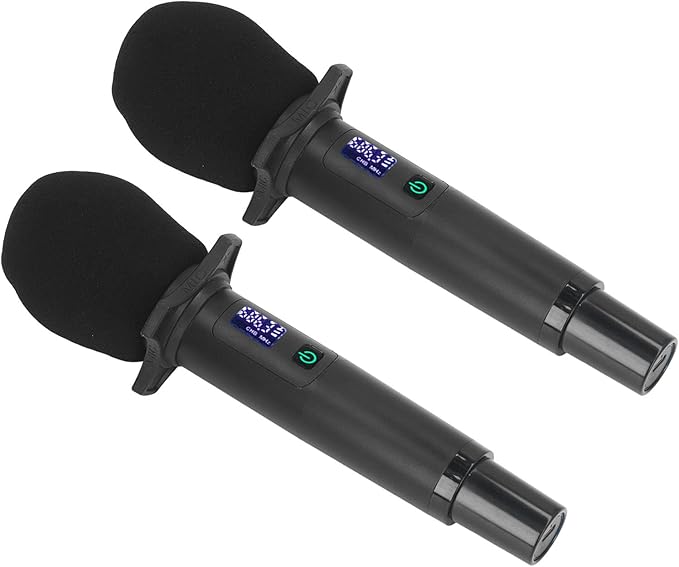 Keenso Professional Microphone Karaoke Mic Dynamic Coil Design with Reverb Function for Stage Studio Home Singing