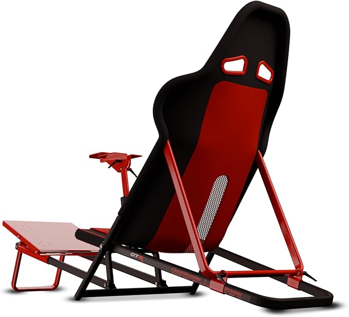 GTR Simulator GTA Compact V2 Foldable Racing Simulator Cockpit Stake F1® Team Kick Sauber Edition (GTR Simulator Red/Black)