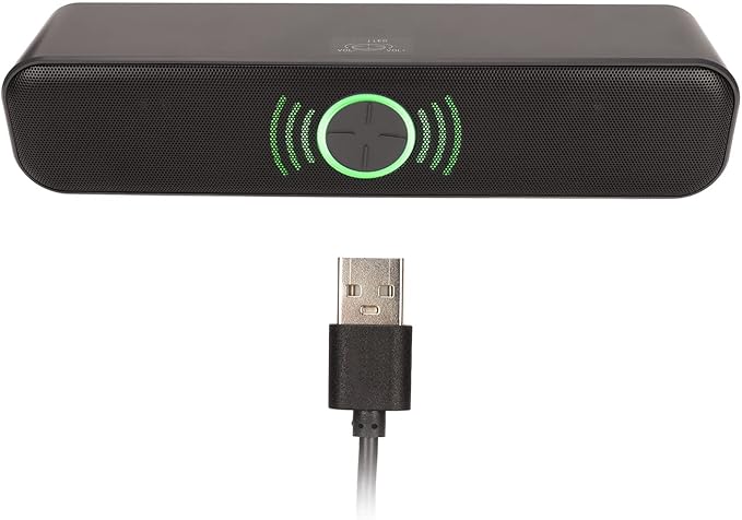 ANGGREK USB Computer Speaker Stylish Stereo Computer Speaker RGB Effect 2 Channel Noise for Desktop Computers