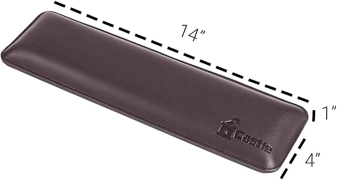 Bailey by Castle Leather Keyboard Wrist Rest (Woodland Tenkeyless)