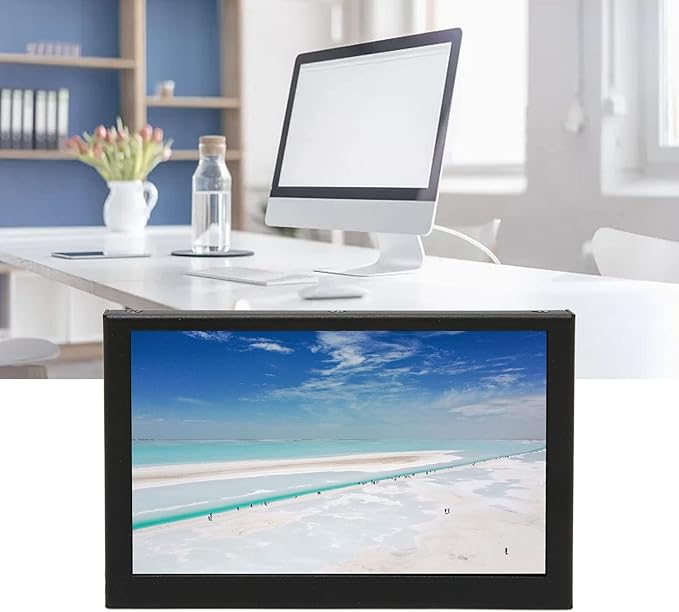 Sanpyl 5 Inch Portable Monitor 800x480 LCD Display 60Hz 16:9 170 Degrees Full View Metal Housing Mini Second External Monitor for Laptop External Computer Monitor