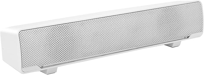 GOTOTOP Computer SpeakersSADA USB Powered Stereo Speaker with DSP Bass Technology 3.5mm Audio Jack for PC 2.0 ChannelLaptop Smartphone Tablet MP3 MP4 (White)