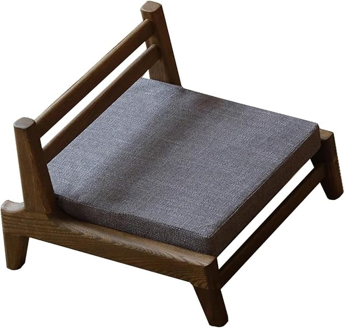 ELEFOCUS Floor Games Chair Floor Chair with Back Support Tatami Chair Accent Furniture Living Room Chair Floor Seat(/Gray)