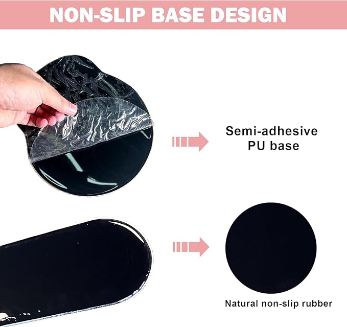 DINKY Pink Mouse Pad with Wrist Rest Desk Pad for Keyboard and Mouse Ergonomic Mousepad Set Keyboard Wrist Rest with Coaster Desk Mat Combo for Office Home Pink Princess