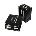 USBExtender Over RJ45 Cat5E/6 up to 230ft Ethernet Cable Extender with Power Adapter with 4 USB2.0 Output - Full USB 2.0 Support for Keyboard DongleMouse Webcam and All Operating System 104