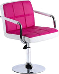 Mlaea Home Office Desk Chair Computer Racing Gaming Chair with Adjustable Height TV Station Lounge Laboratory Chair 44 * 44-54CM(Color:#1)