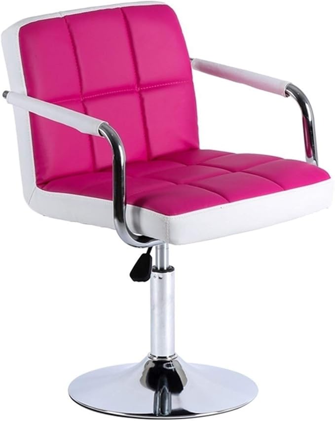 Mlaea Home Office Desk Chair Computer Racing Gaming Chair with Adjustable Height TV Station Lounge Laboratory Chair 44 * 44-54CM(Color:#1)