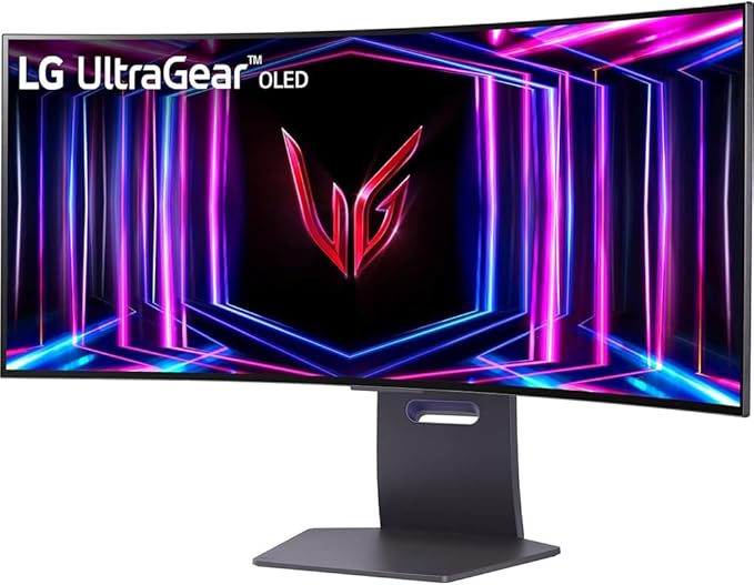 LG 34 inch Ultragear 1440p 240 Hz OLED 800R Curved Gaming Monitor Bundle with Tech Smart USA Elite Suite 18 2X HDMI Cable &amp Deco Gear CPS Exclusive 26 Month Protection Pack (BEACH-CPS-26M1500)