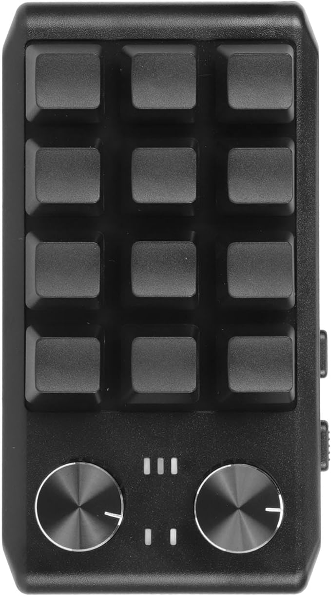 GOWENIC Mini 12 Key Programmable Gaming Keyboard Red Switch Macro Keys USB PC Gaming Multimedia