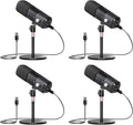 NearStream AM25X 4-Pack Professional XLR/USB Condenser Microphones