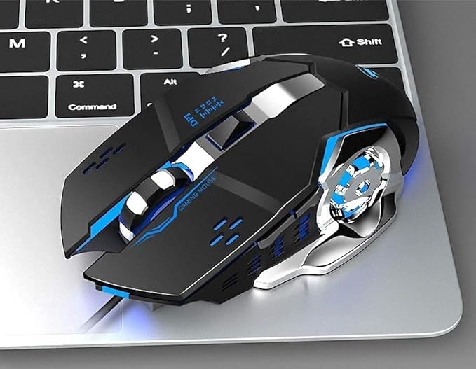 Gaming LED Backlit Keyboard and Mouse Combo with Emitting Character Adjustable REG LED Backlight Mouse Multimedia Keys Mechanical Gaming Keyboard2000 DPI for Windows &amp Mac PC Gamers (Color :