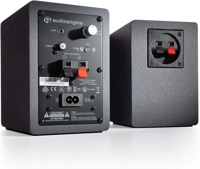 Audioengine A1 Wireless Computer Speakers - 60 W Bluetooth Desktop PC Computer Speakers - Gaming Music and More