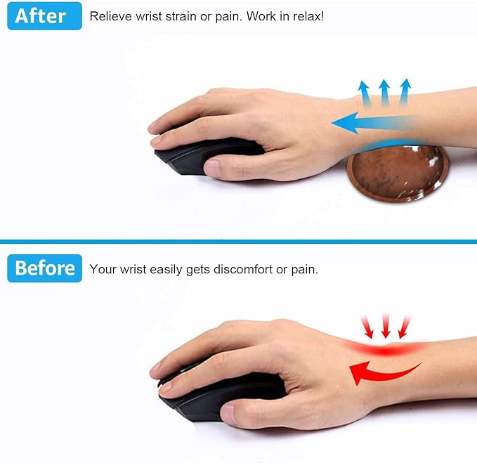 Large Gaming Mouse Pad Extended Waterproof Desk Pad Protector (31.5 x 11.8) Ergonomics Memory Foam Mouse Wrist Rest Supportfor Home Office Laptop Easy TypingBrown White Cowhide Fur XXL Mouse Mat