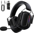 RYR Wireless Gaming Headset for Xbox Series X|S Xbox One PC PS4/5 Mac Switch Mobile 3D Surround Sound Bluetooth 5.3 60H Battery Gaming Headphones with Detachable Noise Canceling Mic-Black