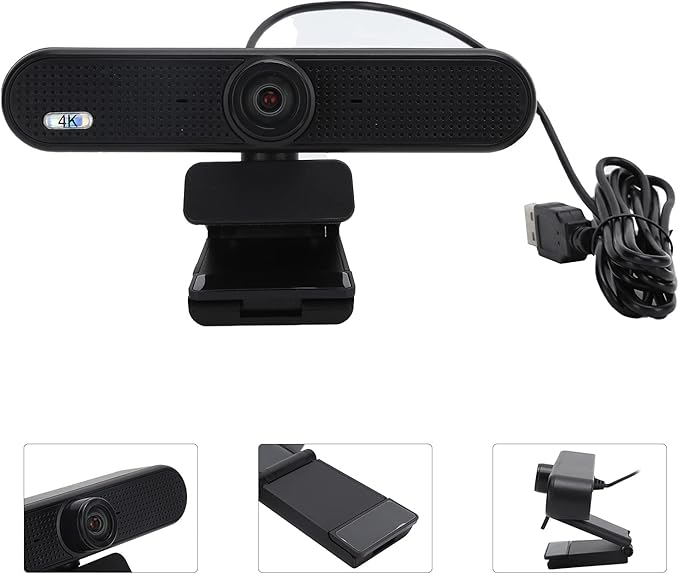 C55e 4k HD Webcam Video USB 4k Webcam Computer Camera with Microphone for Video Recording Call Online Meeting