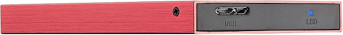 B:Drive B3 640GB USB 3.0 2.5 inch NTFS Portable External Hard Drive - Red