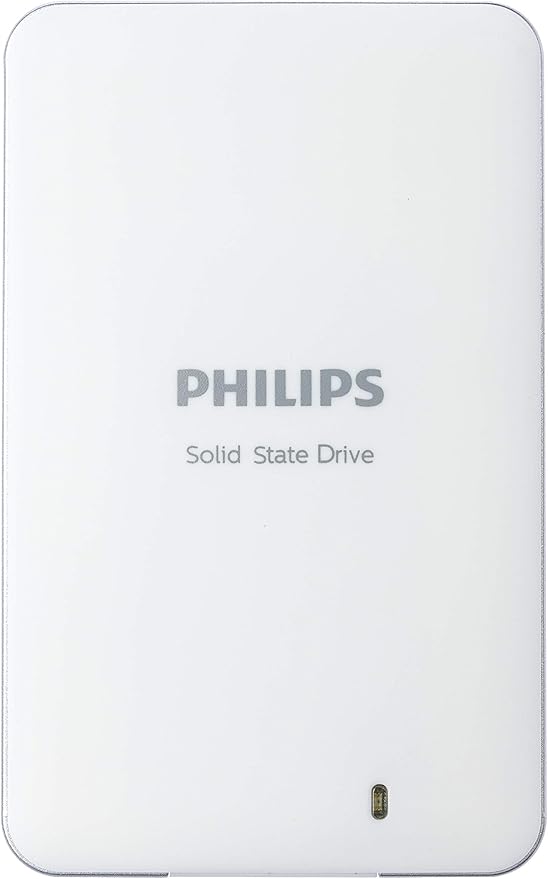 PHILIPS External SSD 120 GB USB 3.0 Portable Read spead up to 400 MB/S - Write Speed up to 390 MB/S White