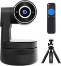 Tiny 4K PTZ Webcam HDR ½.8 Sensor Auto-Frame Gesture Control Built-in Pickup Support USB Audio and Video Output for Online Meetings Online Chats Online Classes Live Streaming etc.