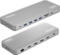 Plugable USB C Laptop Docking Station Dual Monitor 4K 60Hz for Apple Mac M1/M2/M3/M4/M5/Neo 2X HDMI or DisplayPort for MacBook 100W Charging DisplayLink Dock Driver Install Required (UD-6950PDH)