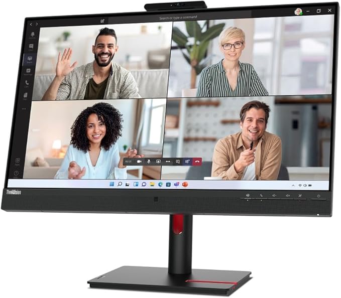 Lenovo ThinkVision T27hv-30 27 Class Webcam WQHD LED Monitor - 16:9 - Raven Black