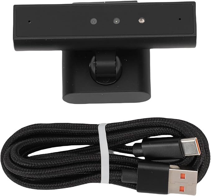 Asixxsix HD Webcam 85 Degree Wide Angle View Facial Recognition Webcam Face Data Storage USB PC with Noise Canceling Microphone for Video Conferencing Online Learning