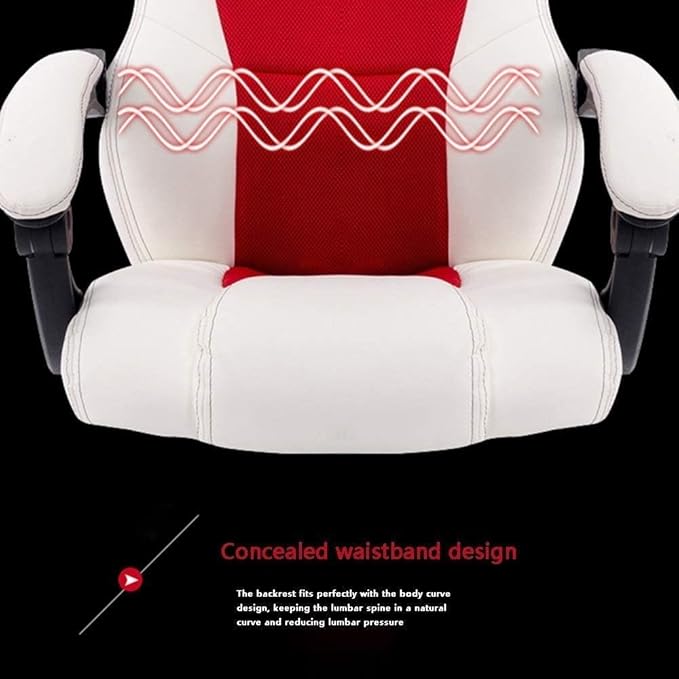 Office Chair Computer Chair High Back Reclining Swivel Chair Gaming Chair Ergonomic Table and Chair Game Chair Armrest Seat Chair (Color : Orange Black) Needed