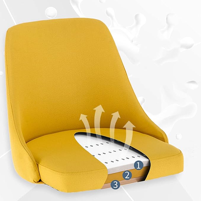 Mlaea Dining Bedroom Living Room Chair Gaming Club Bar Chair with Backrest Office Conference Reception Chair 43 * 43 * 84CM(Size:43 * 43 * 84CMColor:F)