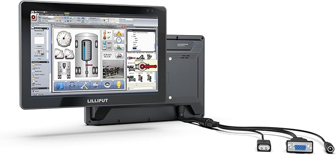 LILLIPUT FA1019/C 10.1 1500 NITS high brightness FHD 1000:1 HDMI/VGA Supports 4K 30Hz with Flip image function for Teleprompter (FA1019V/C-IP65 Rated version with VGA input only)