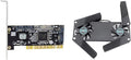 1 Pcs Notebook Radiator Foldable Dual Fan Cooling Pad &amp 1 Pcs Sil3114 Adapter Controller Chip Card
