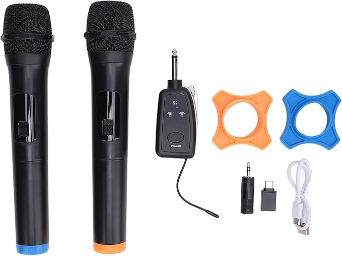 Qiilu Dynamic Coil Hone Receiver for Home Conference Karaoke &amp Events - 200FT Connectivity